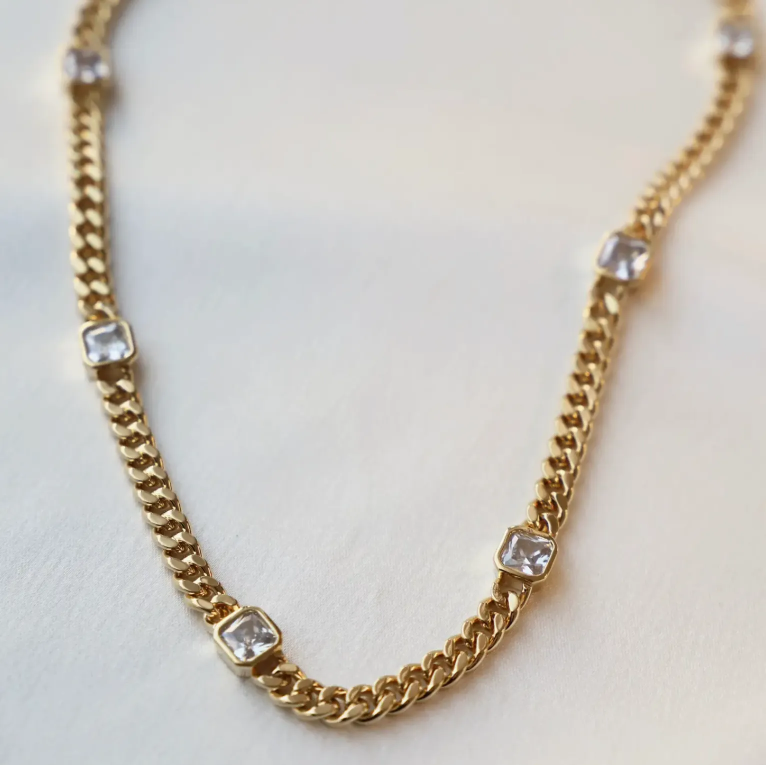 The Juliette Square Chain Necklace