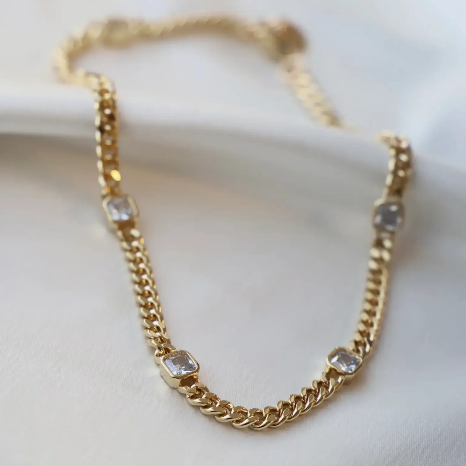The Juliette Square Chain Necklace