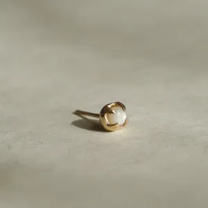 The Mini MOP Earring | Mother of Pearl, 14k Gold