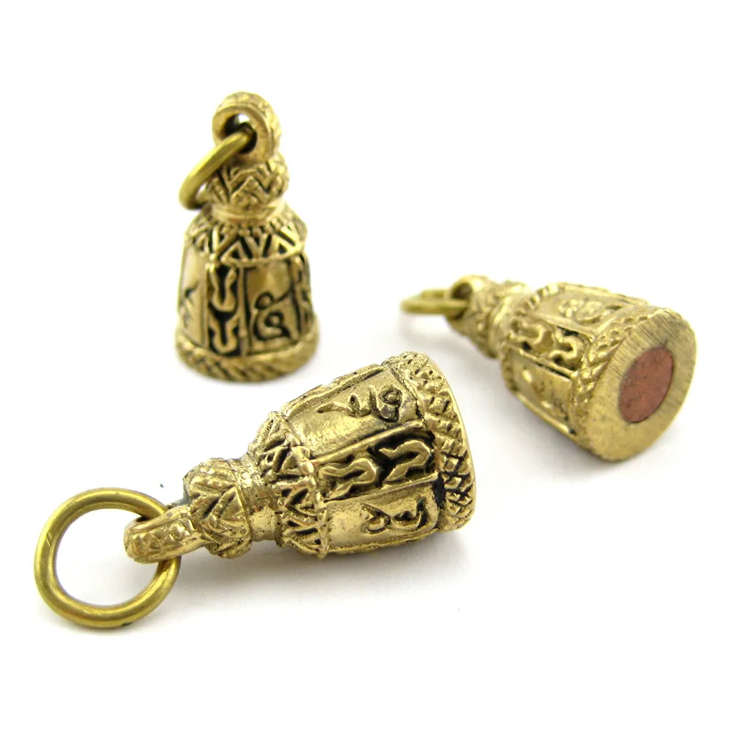 Three Kring Bead Brass Bell Buddhist Protection Amulets