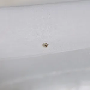 Tiny Diamond Stud Earring - Solid 14kt