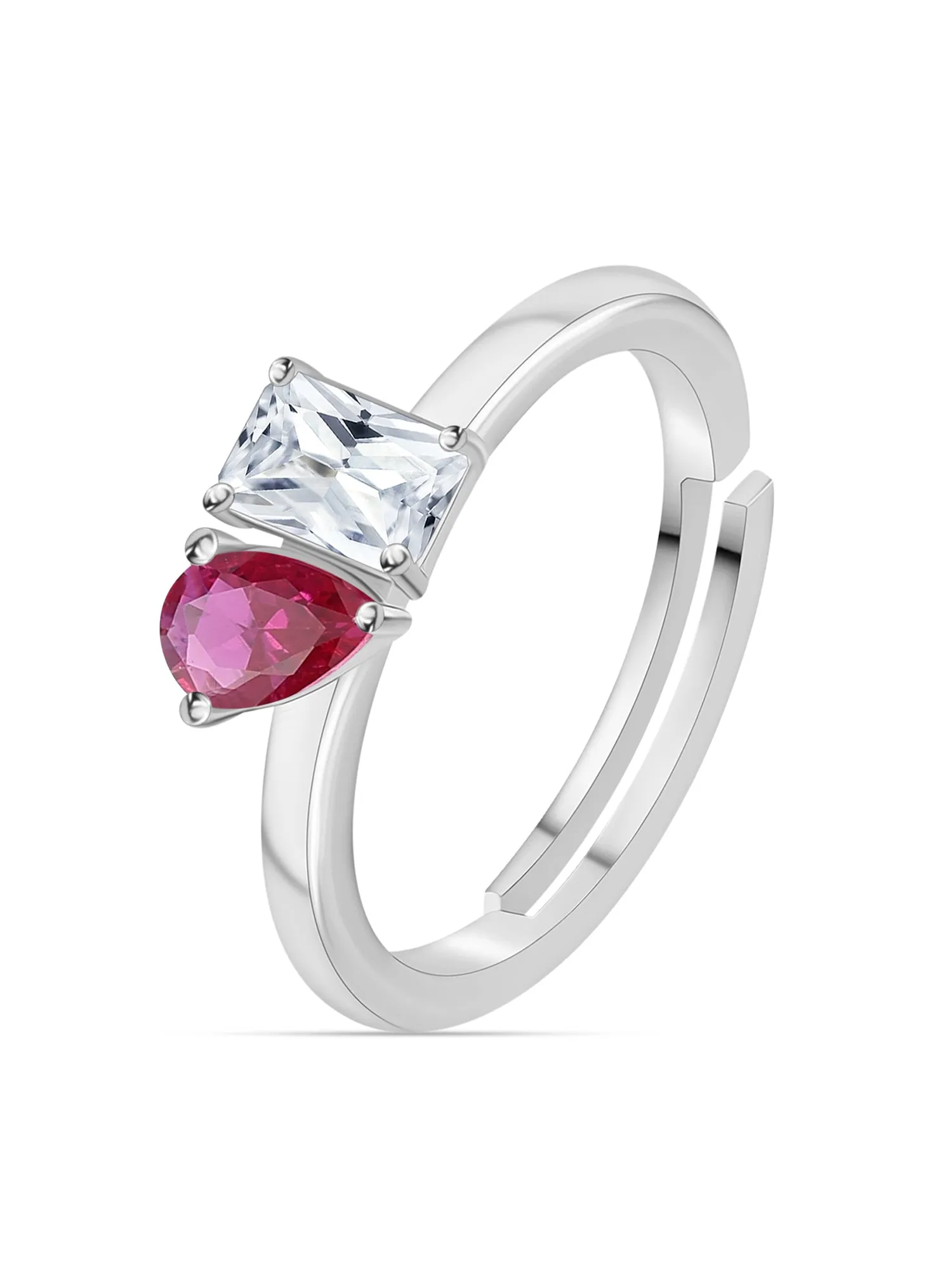 Toi Et Moi Red Hot Ring