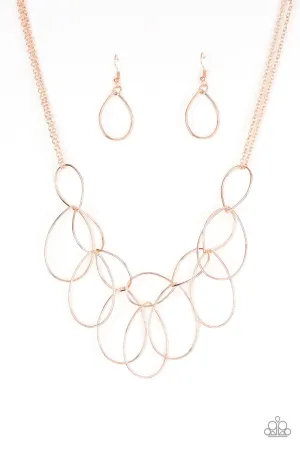Top-TEAR Fashion Rose Gold Paparazzi Necklace