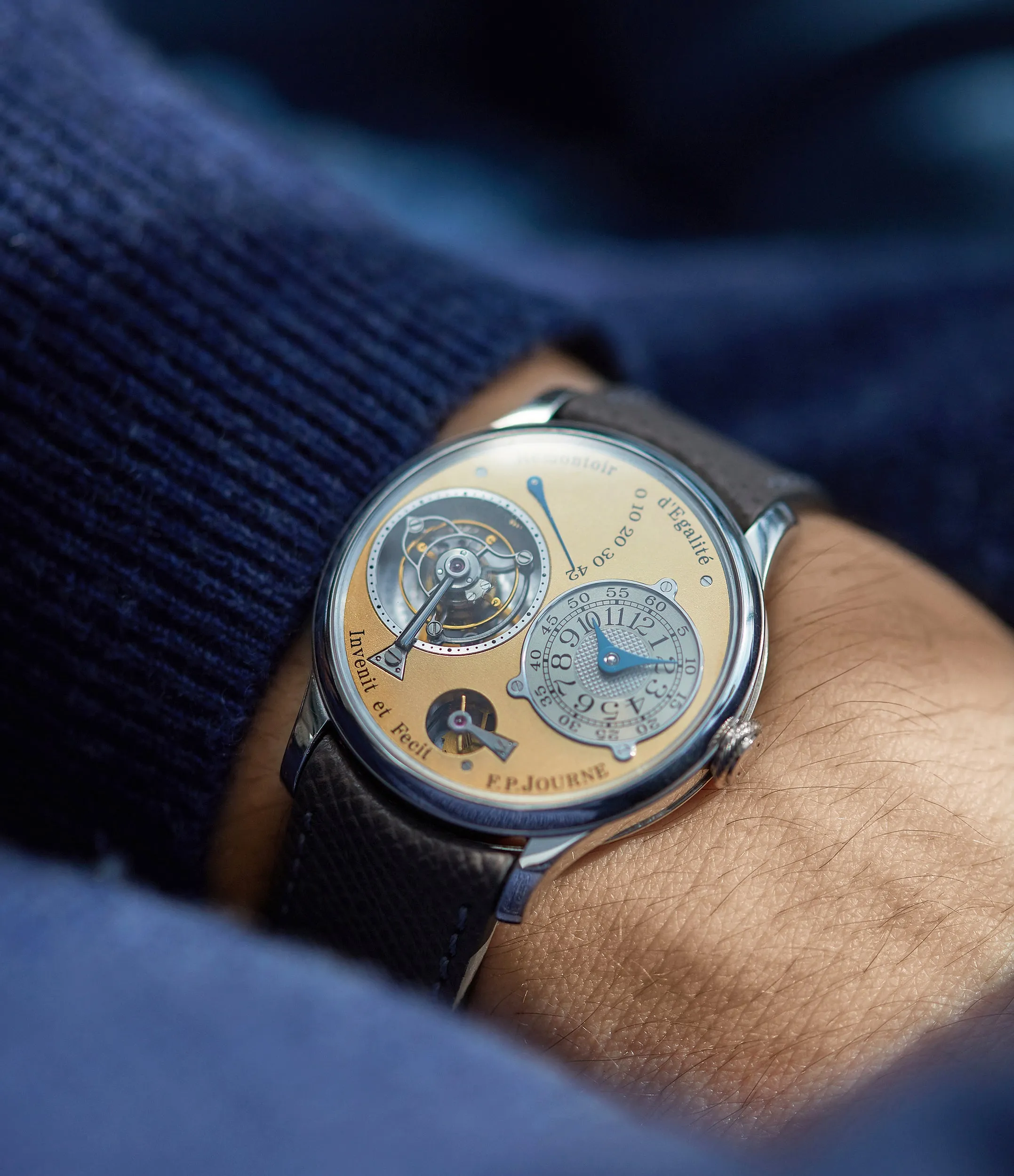 Tourbillon | Brass Movement | 38mm | Platinum