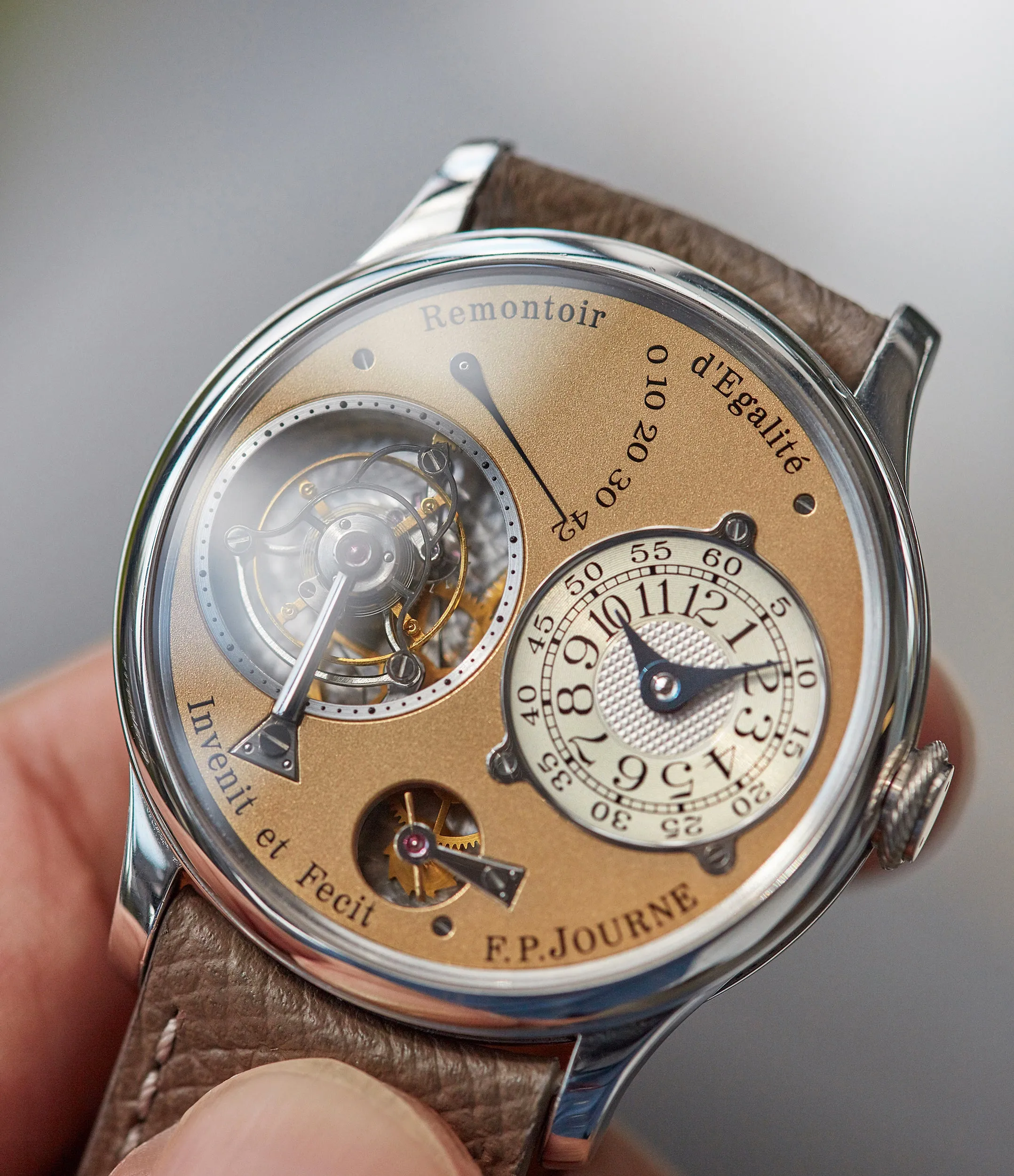 Tourbillon | Brass Movement | 38mm | Platinum