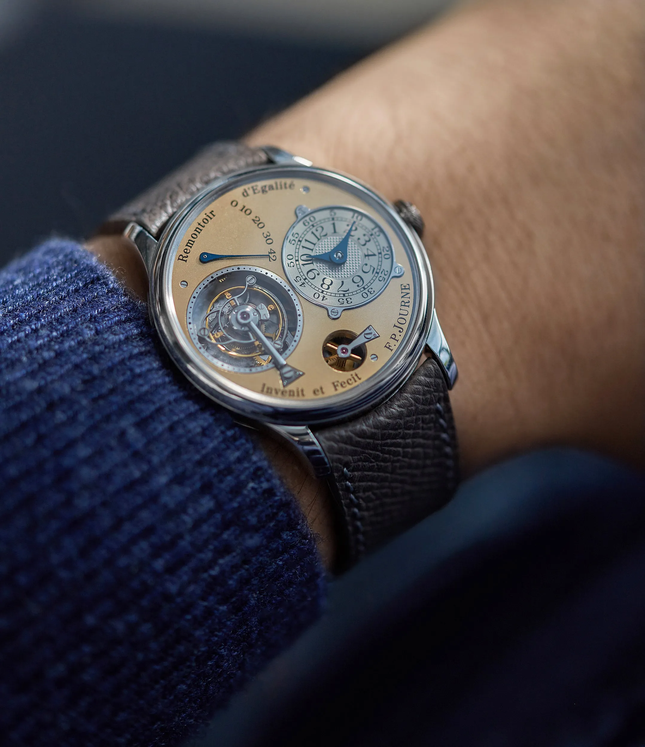 Tourbillon | Brass Movement | 38mm | Platinum