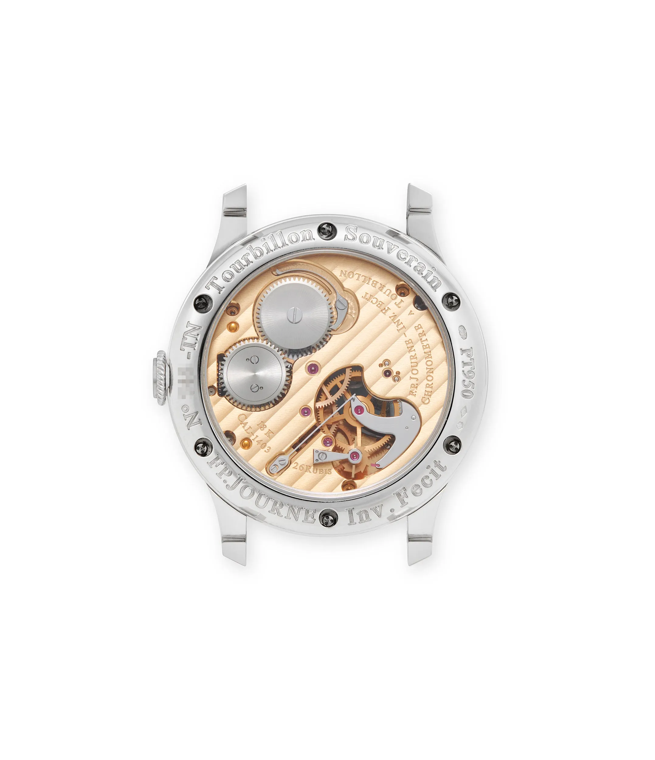 Tourbillon Souverain Régence Losange, platinum