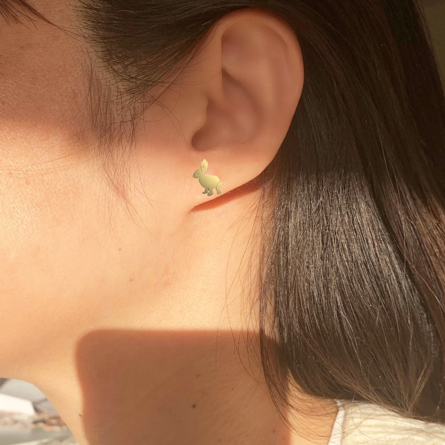 Trickster Bunny Stud Earrings