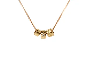 TRIPLE BEAD NECKLACE
