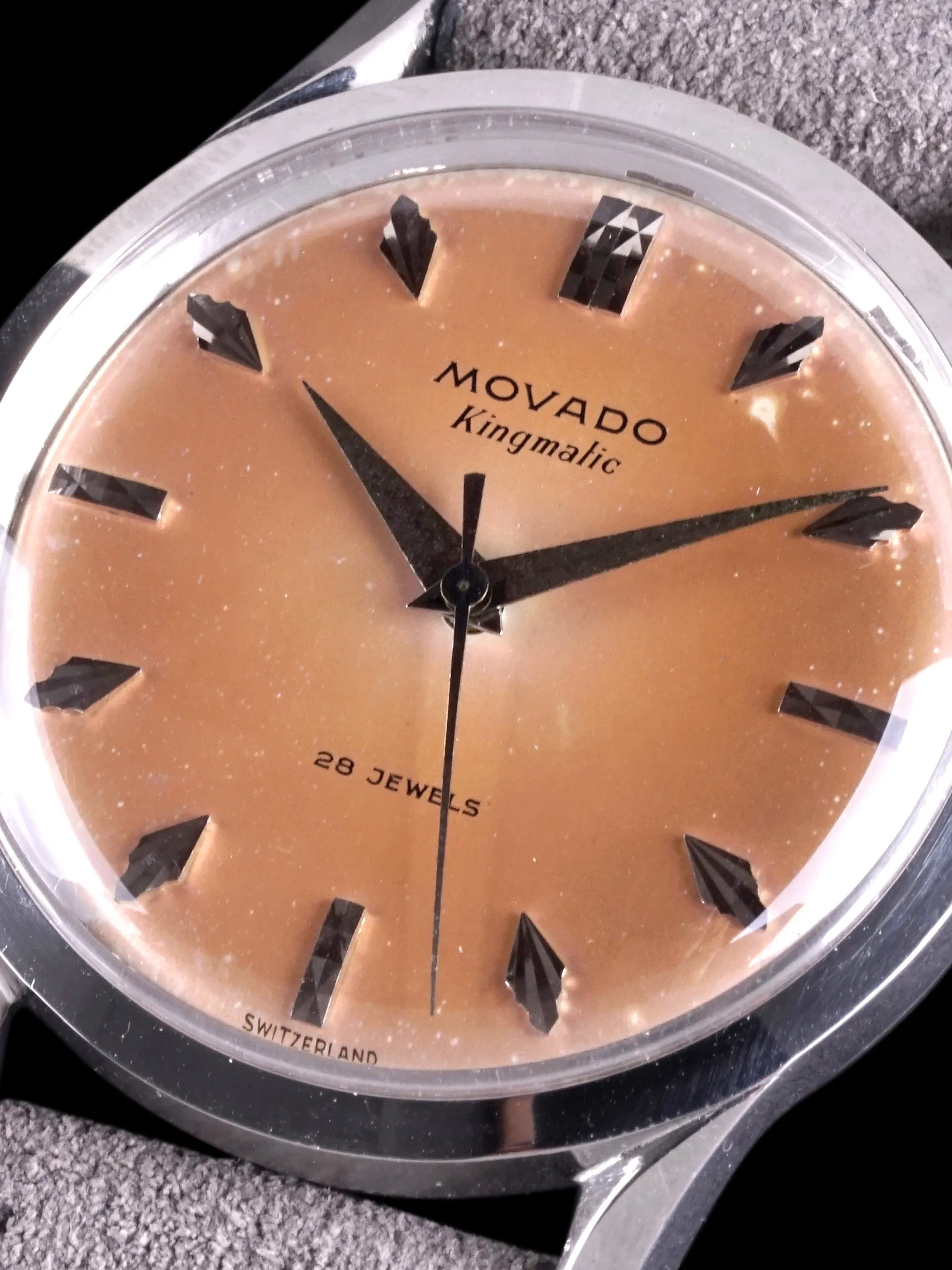 Tropical 1950s Movado Kingmatic (Ref. 11179) "Fancy Markers"