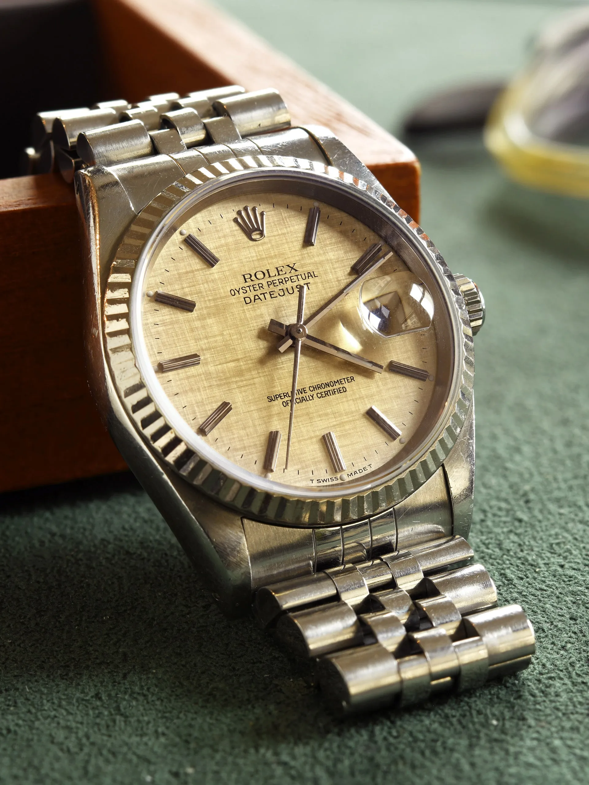 Tropical 1991 Rolex Datejust (Ref. 16234) Silver Linen Dial
