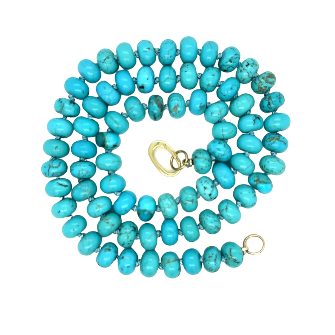 Turquoise Gemstone Bead Necklace