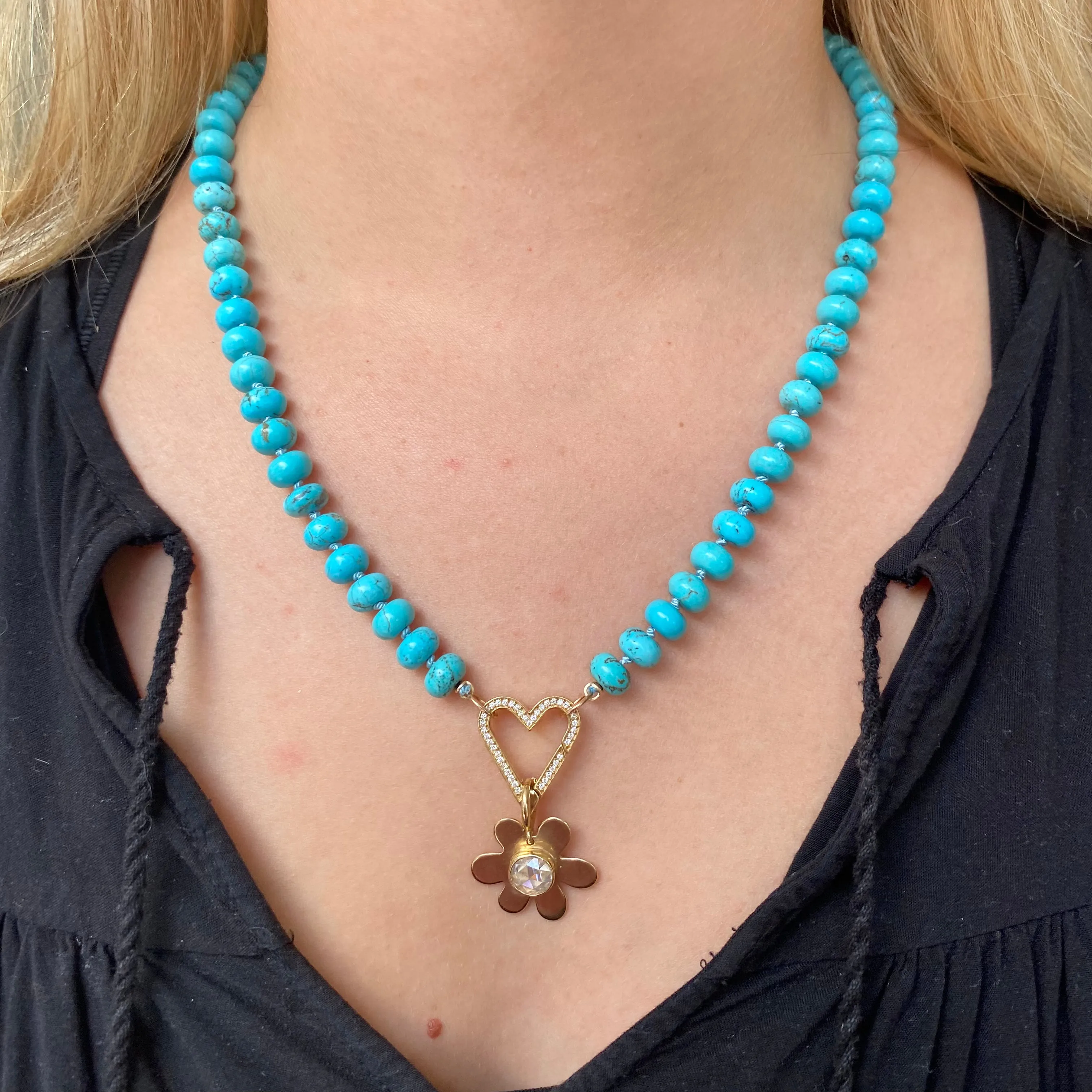 Turquoise Gemstone Bead Necklace