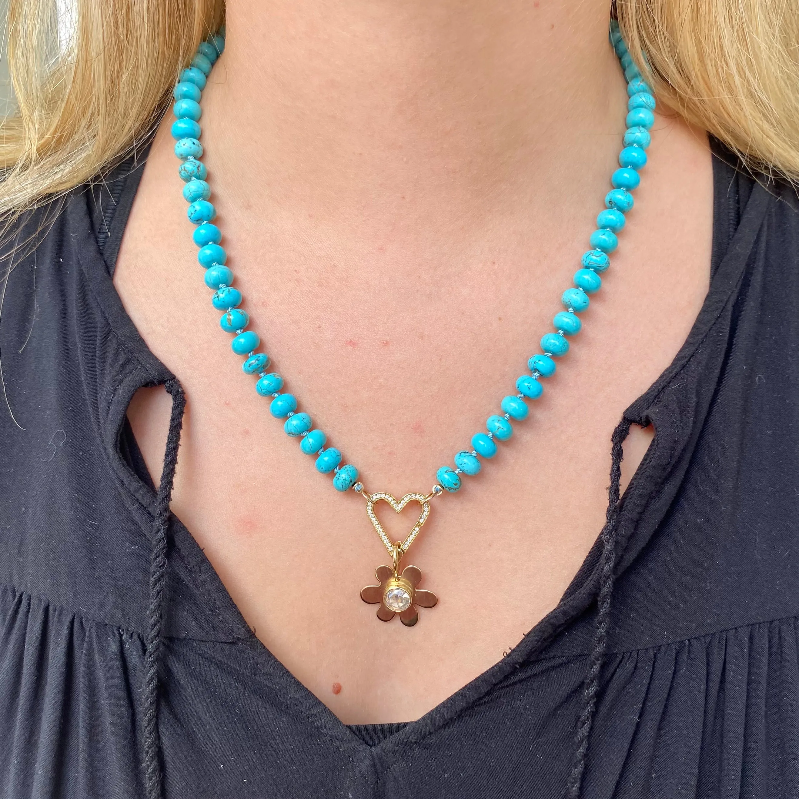 Turquoise Gemstone Bead Necklace