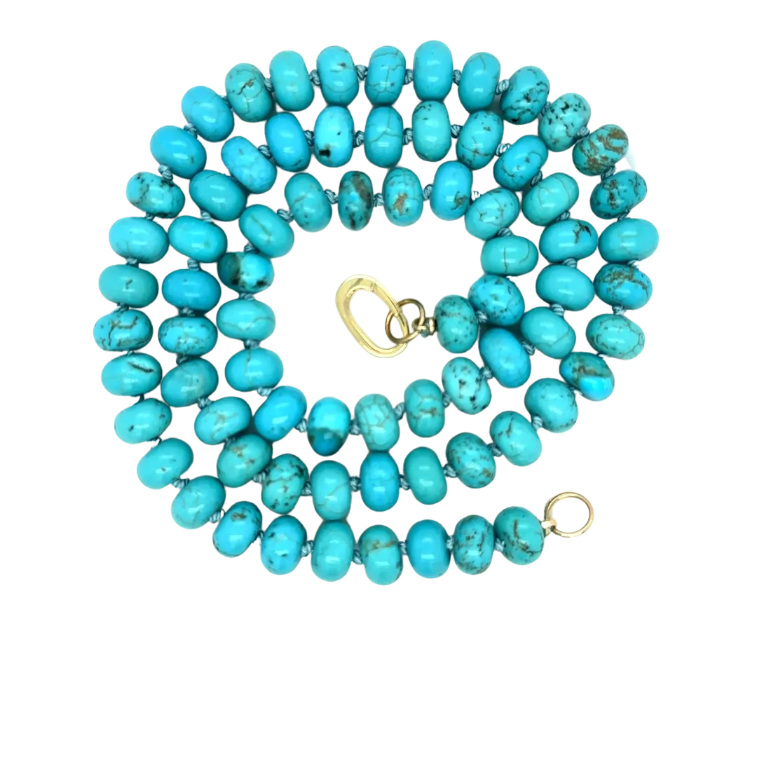 Turquoise Gemstone Bead Necklace