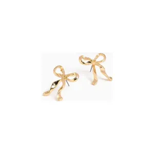 Twisted Metal Bow Earrings