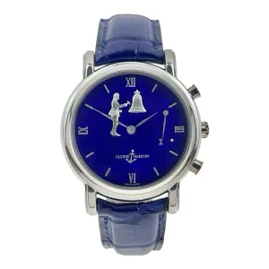 Ulysse Nardin San Marco Hour Striker Platinum 40mm Blue Lapis Dial Men’s Watch