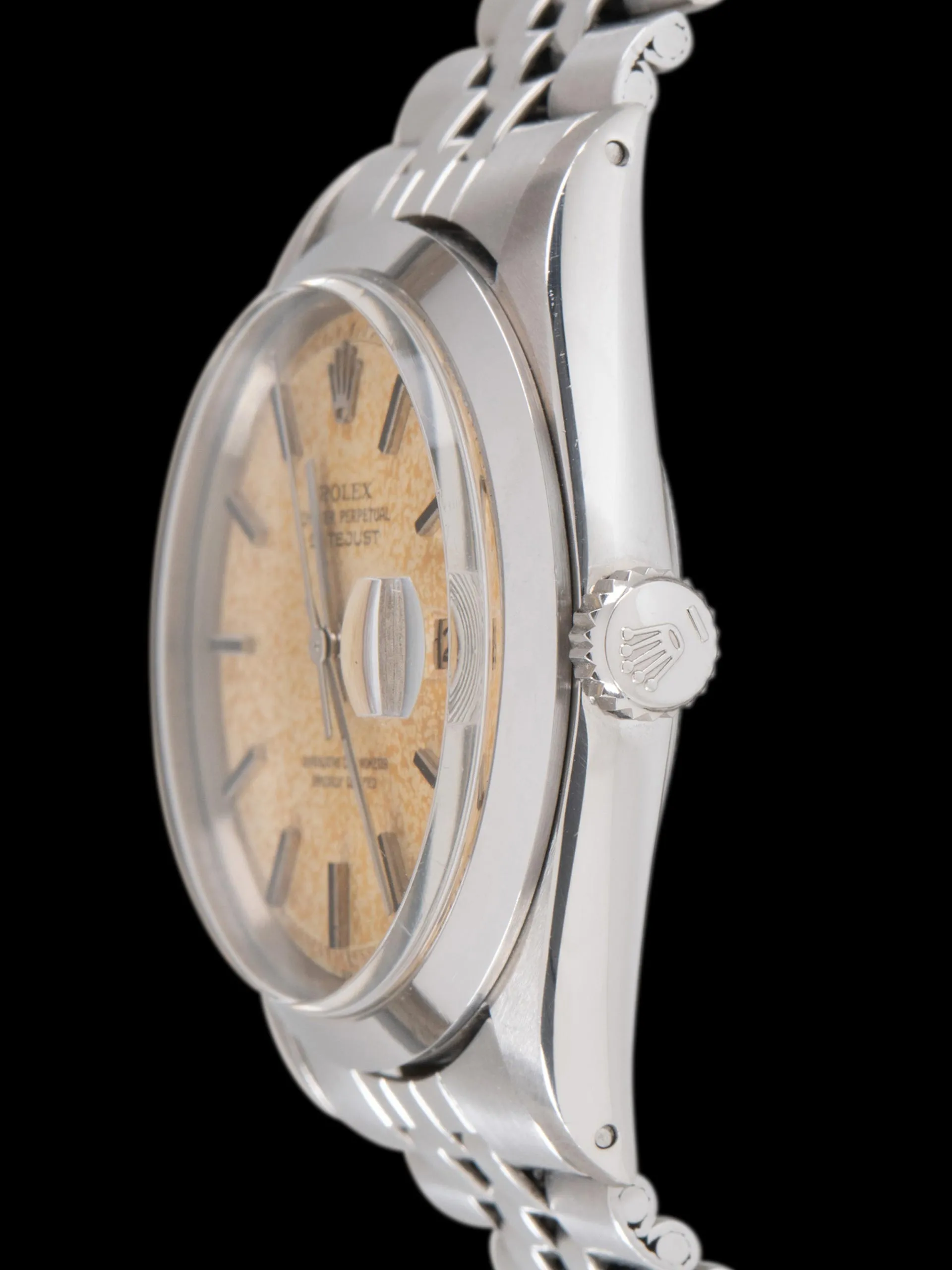 *Unpolished* 1970 Rolex Datejust (Ref. 1600) "Tropical" Non-Luminous Dial