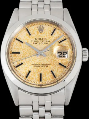 *Unpolished* 1970 Rolex Datejust (Ref. 1600) "Tropical" Non-Luminous Dial