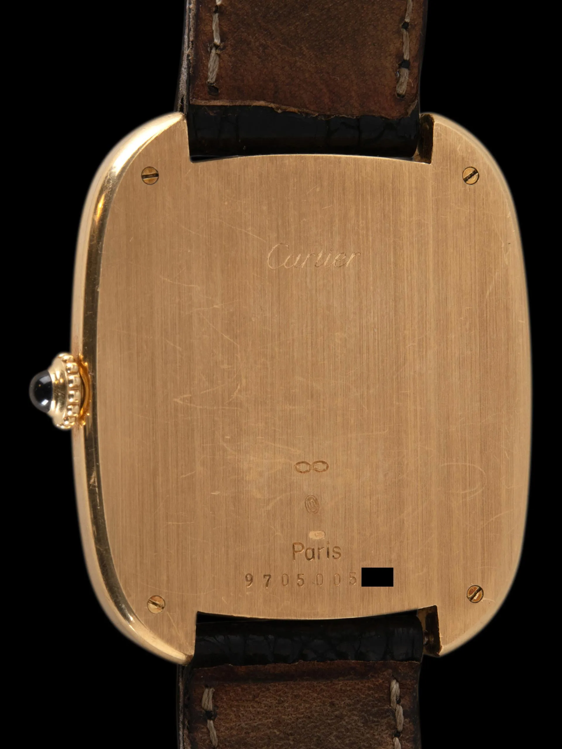 *Unpolished* 1970s Cartier Paris Gondole 18K YG (Ref. 97050) "Jumbo"