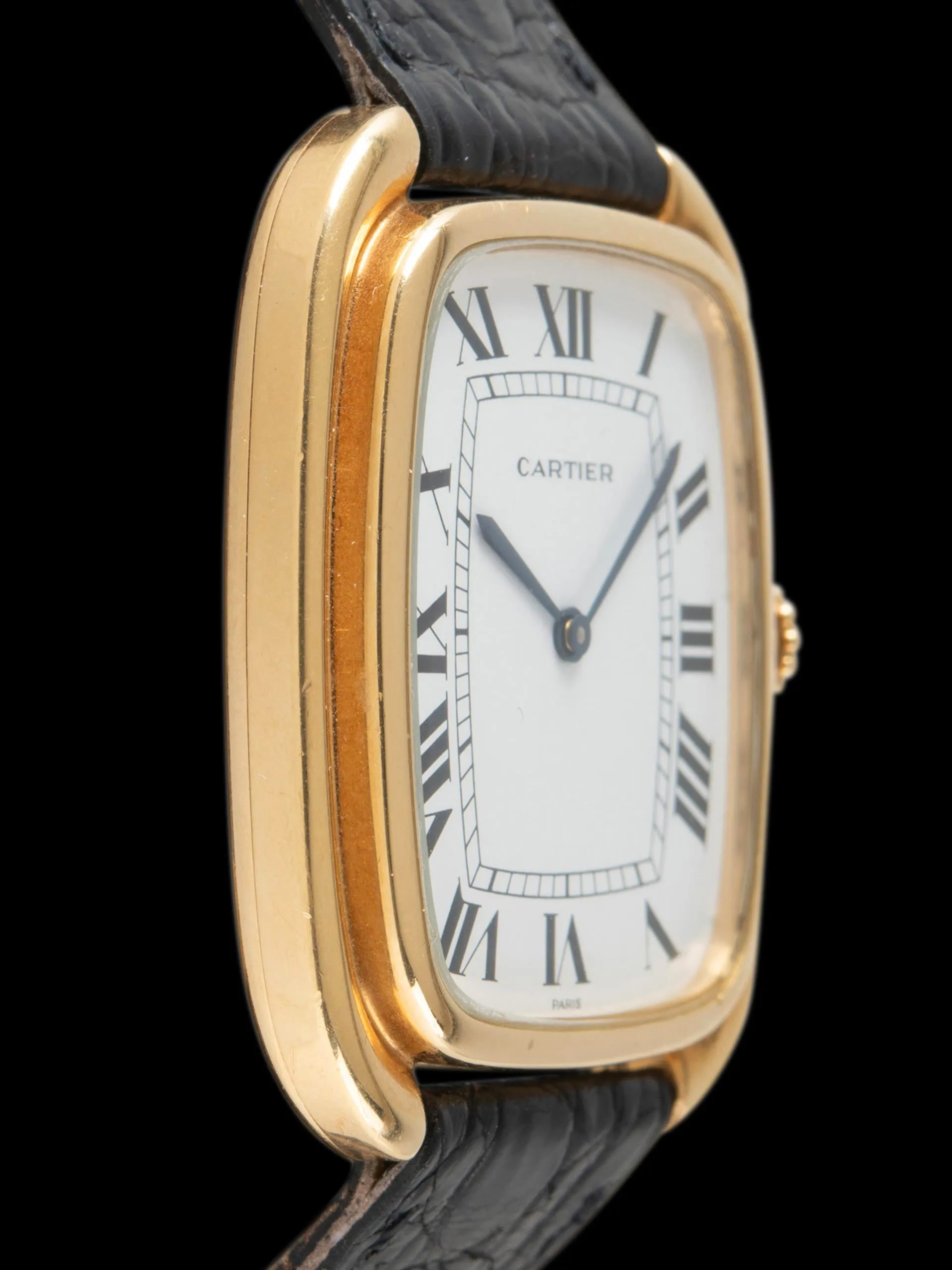 *Unpolished* 1970s Cartier Paris Gondole 18K YG (Ref. 97050) "Jumbo"