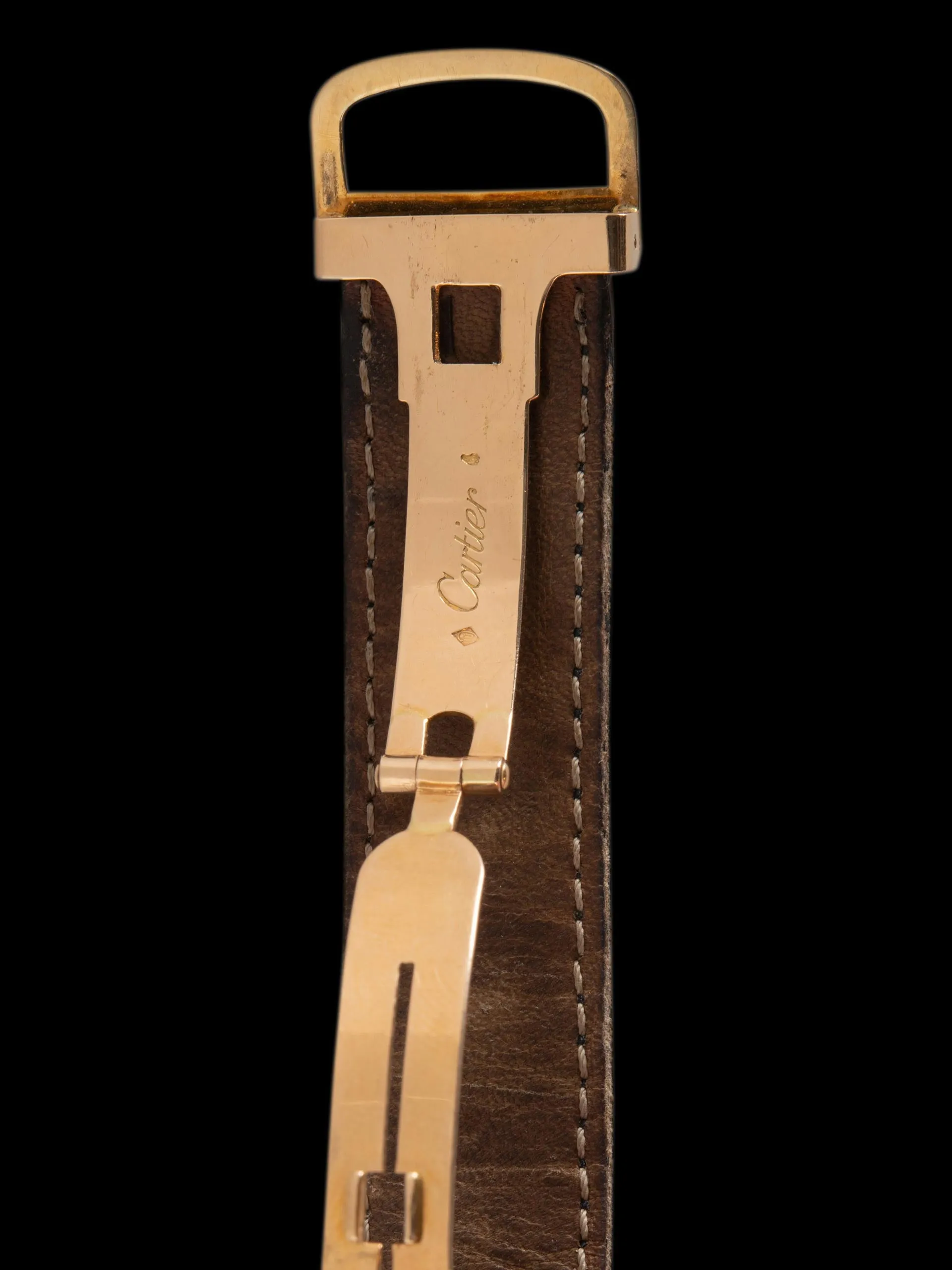 *Unpolished* 1970s Cartier Paris Gondole 18K YG (Ref. 97050) "Jumbo"