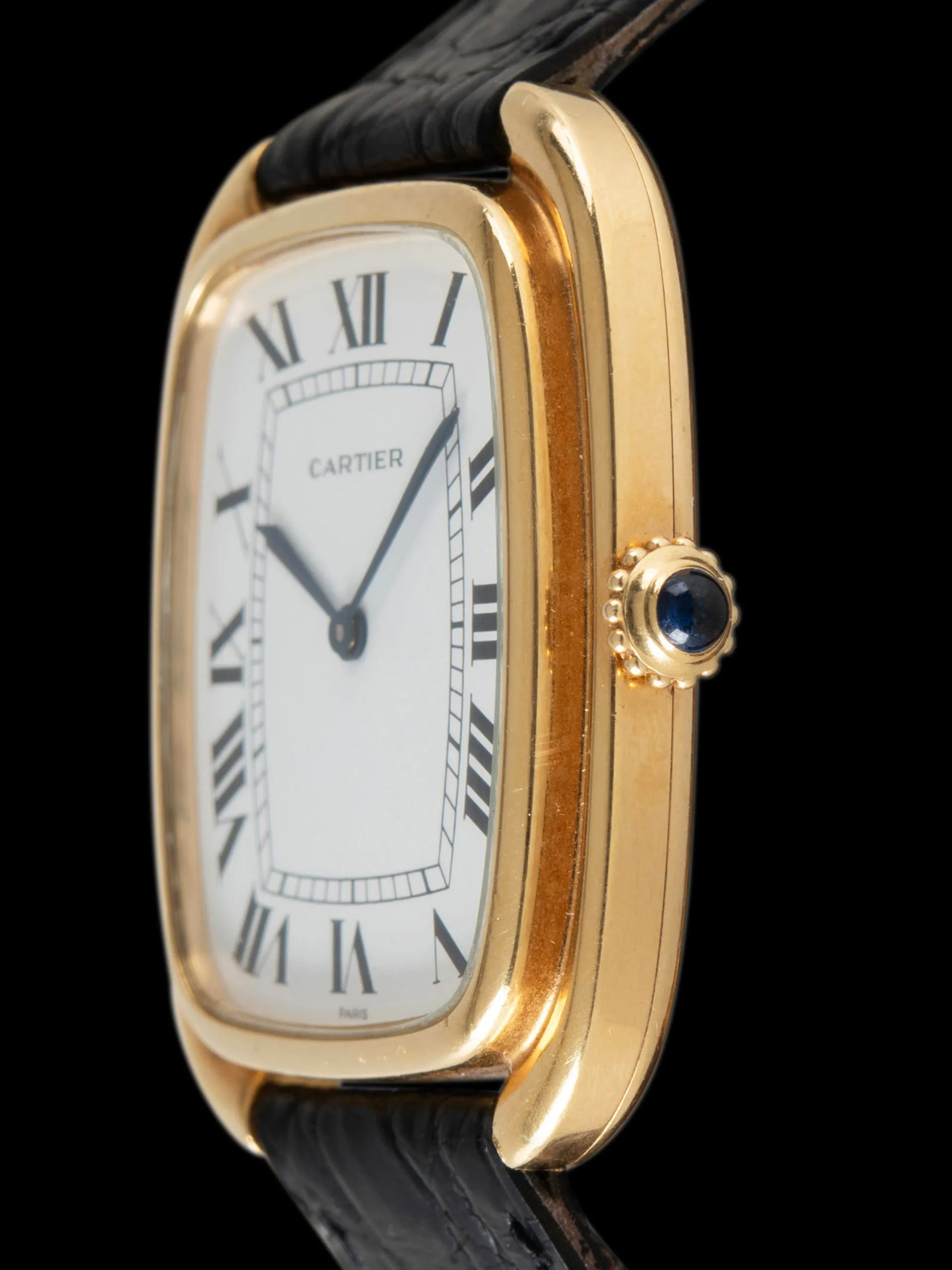 *Unpolished* 1970s Cartier Paris Gondole 18K YG (Ref. 97050) "Jumbo"