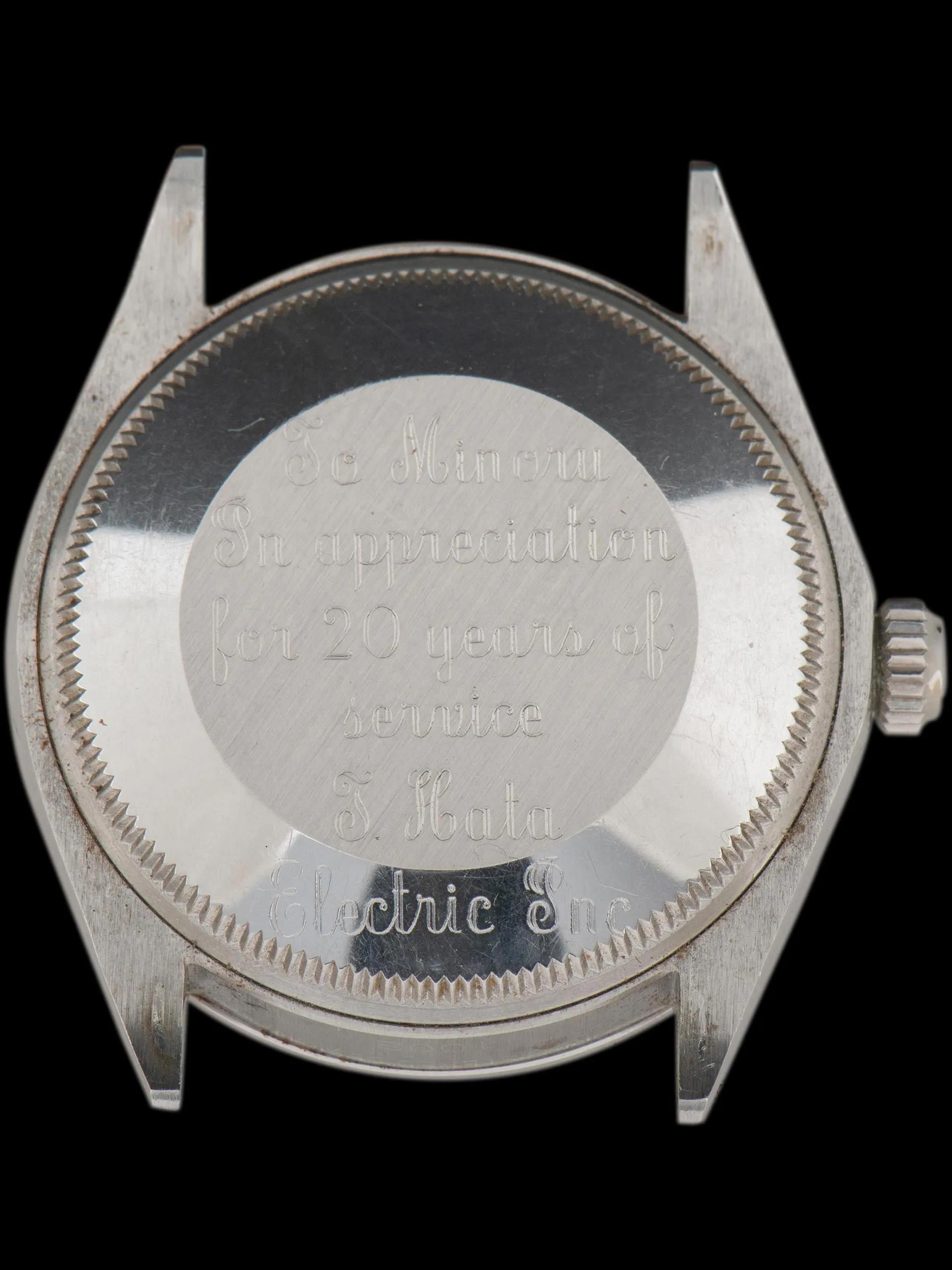 *Unpolished* 1972 Rolex Oyster-Perpetual (Ref. 1002) Blue Mosaic Dial