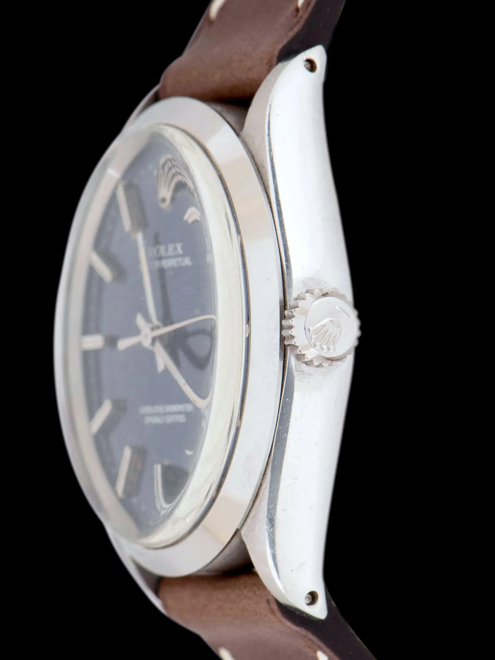 *Unpolished* 1972 Rolex Oyster-Perpetual (Ref. 1002) Blue Mosaic Dial