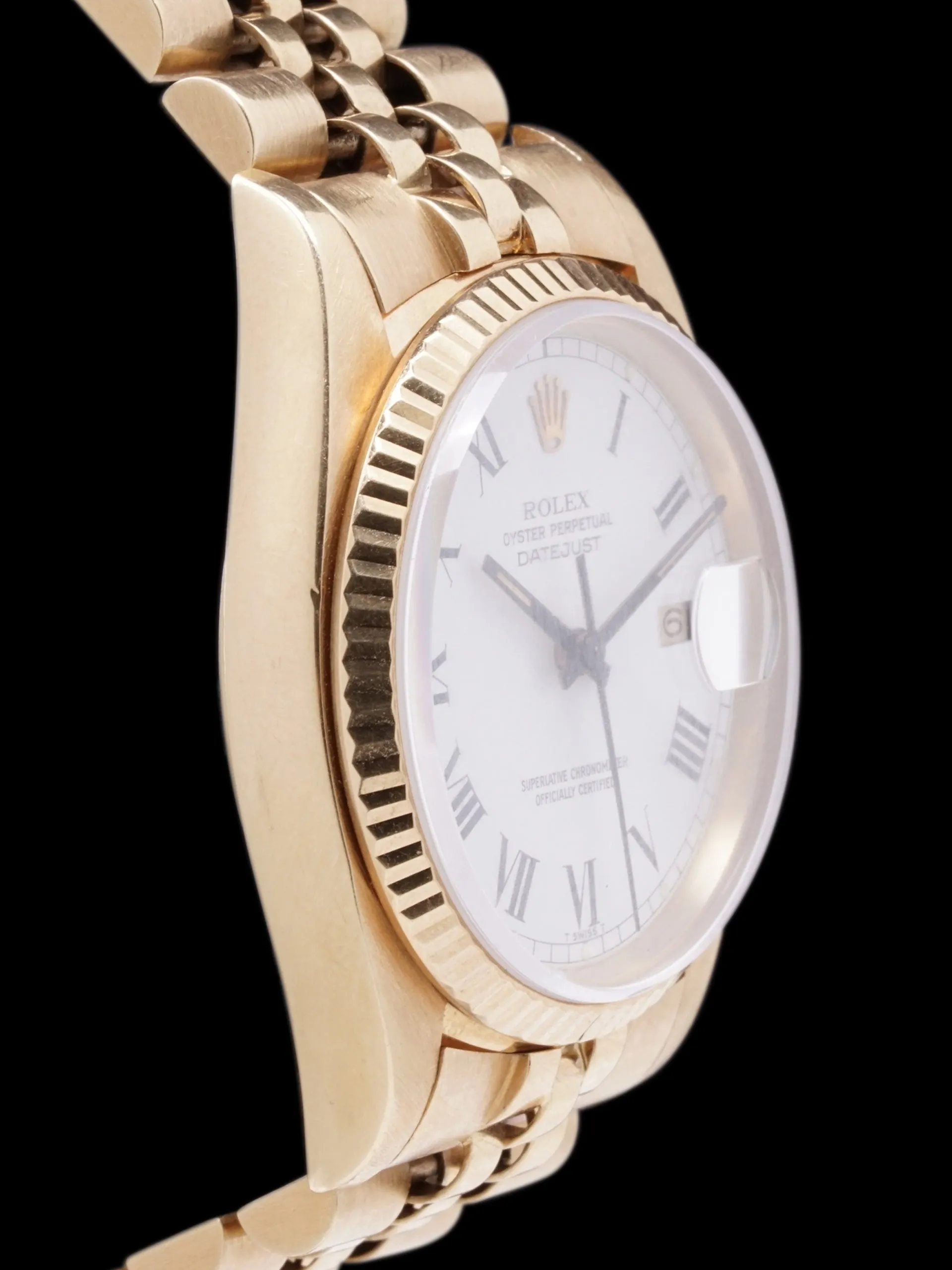 *Unpolished* 1979 Rolex Datejust (Ref. 16018) 18k YG "Buckley Dial"