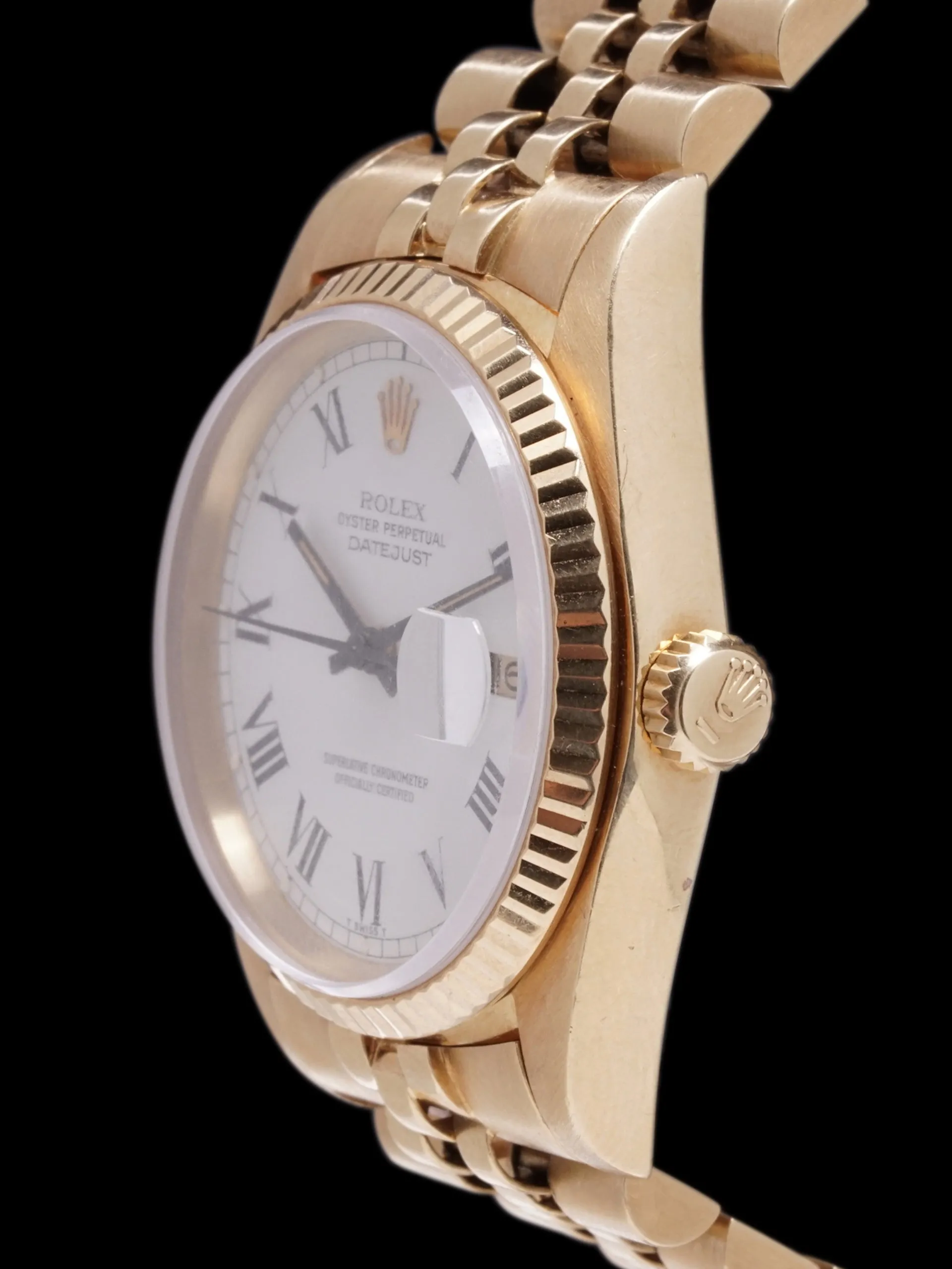 *Unpolished* 1979 Rolex Datejust (Ref. 16018) 18k YG "Buckley Dial"