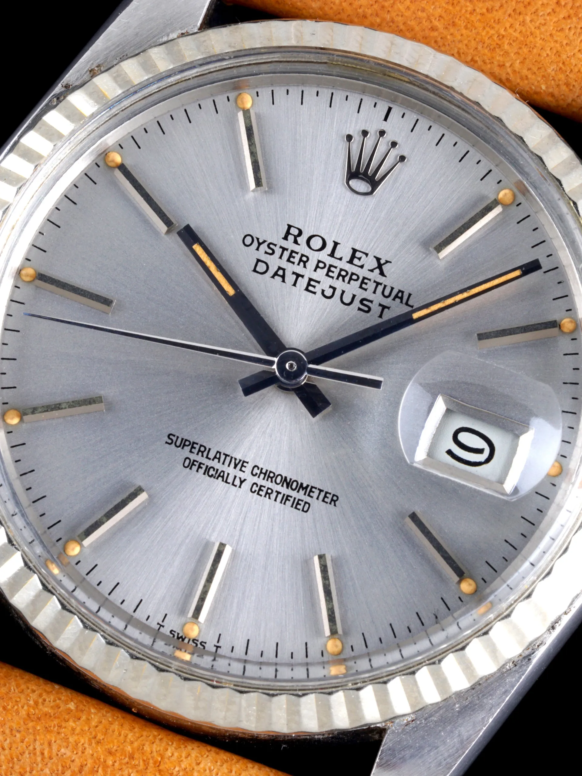 *Unpolished* 1983 Rolex Datejust (Ref. 16014) Silver Dial "Pumpkin"