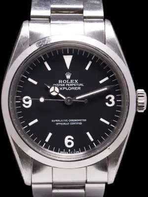 *Unpolished* 1984 Rolex Explorer I (Ref. 1016) W/ Box & Booklet