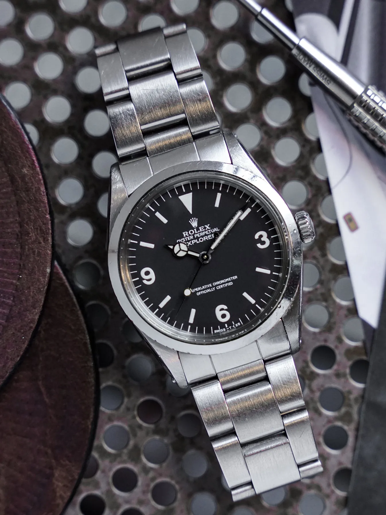 *Unpolished* 1984 Rolex Explorer I (Ref. 1016) W/ Box & Booklet