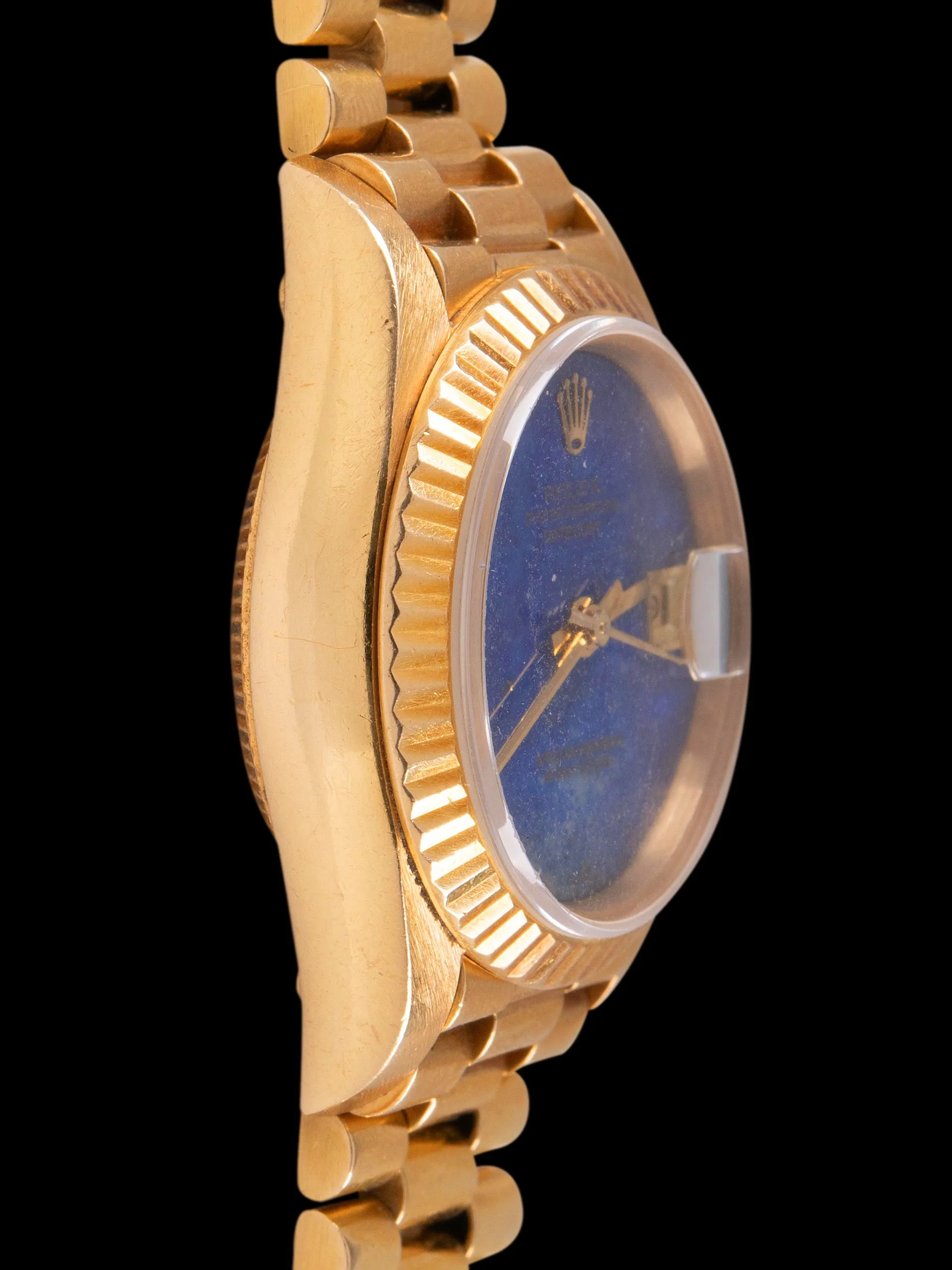 *Unpolished* 1984 Rolex Ladies Datejust 18K YG (Ref. 69178) Lapis Stone Dial