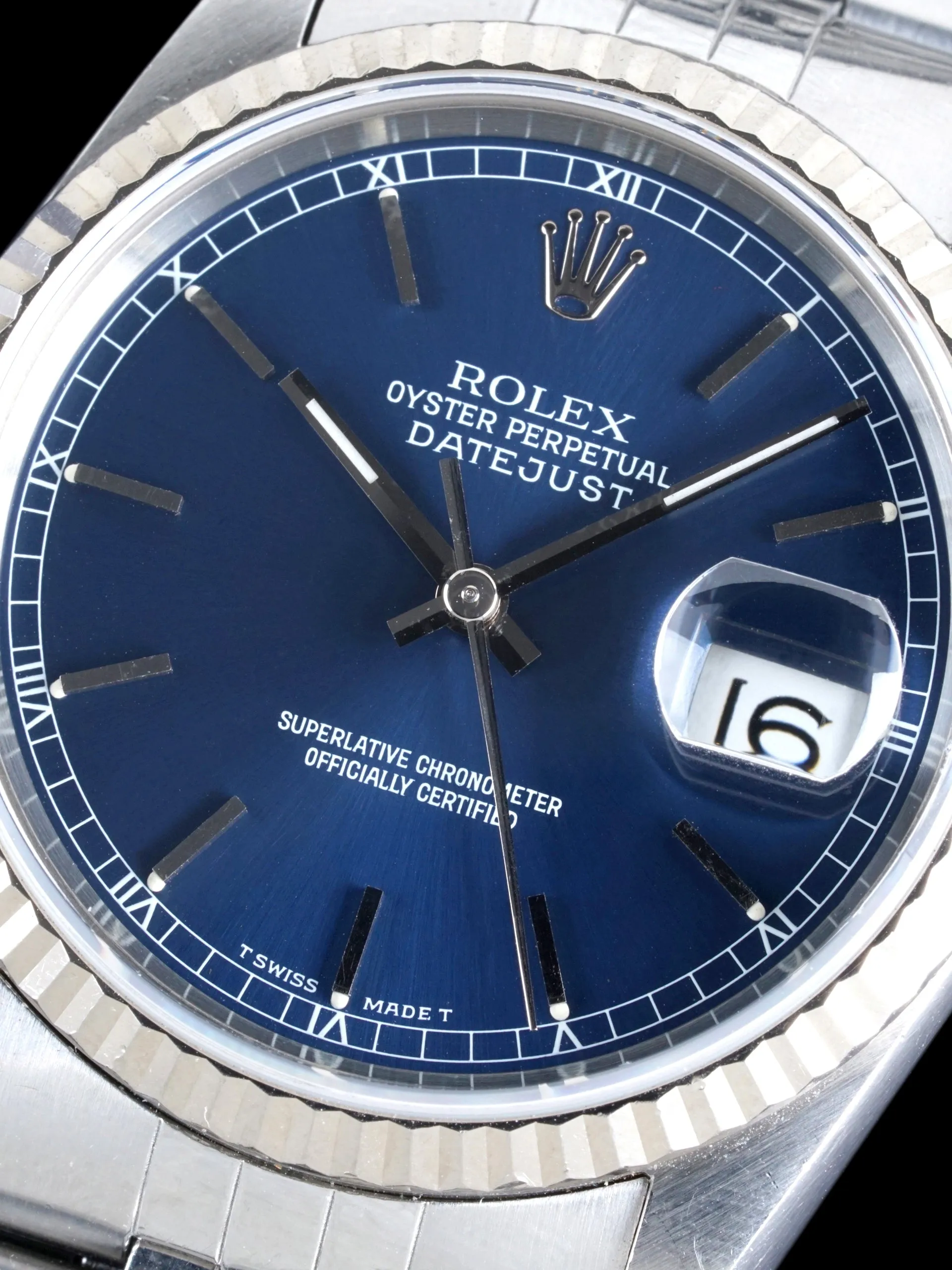 *Unpolished* 1991 Rolex Datejust (Ref. 16234) Blue Dial