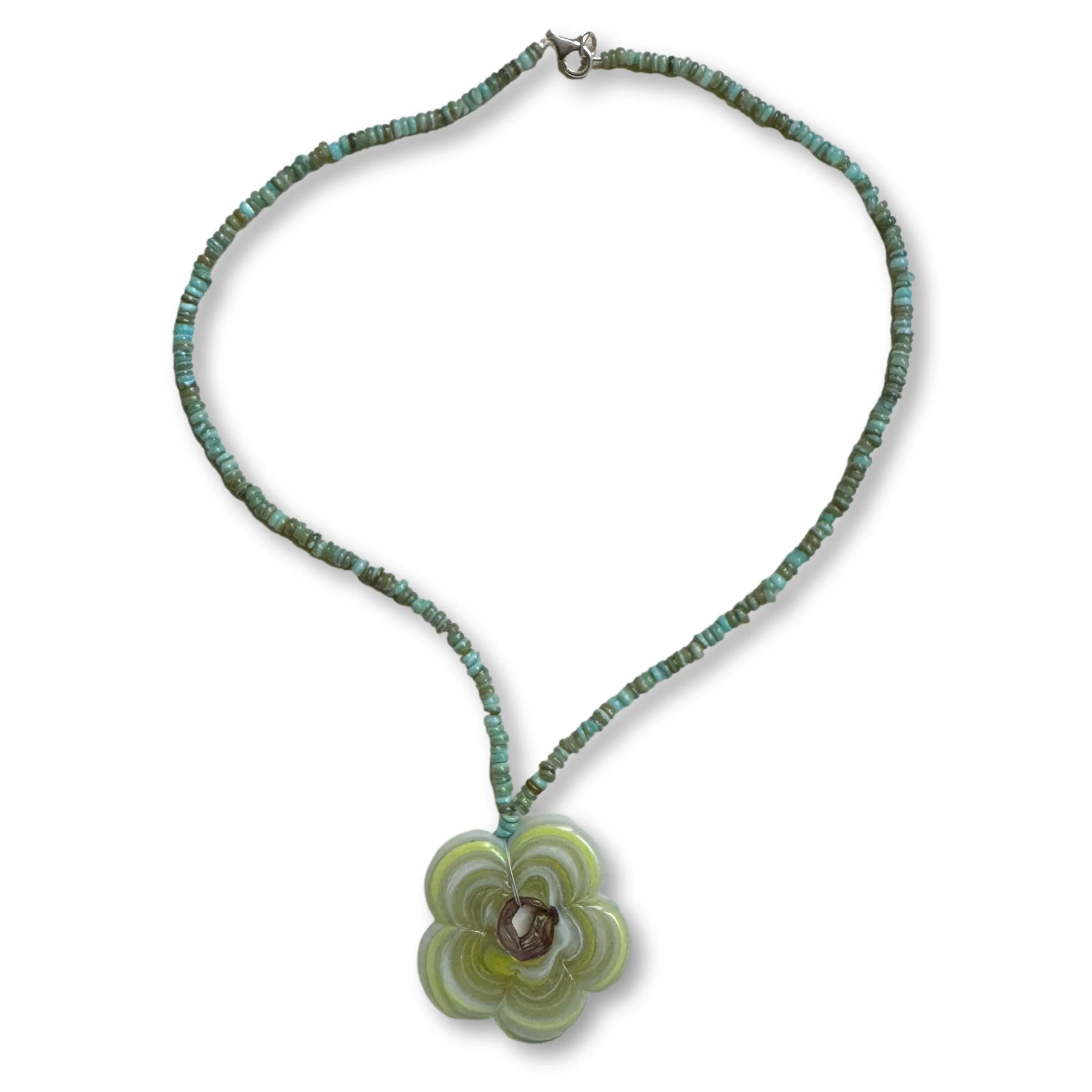 Valencia glass bead necklace