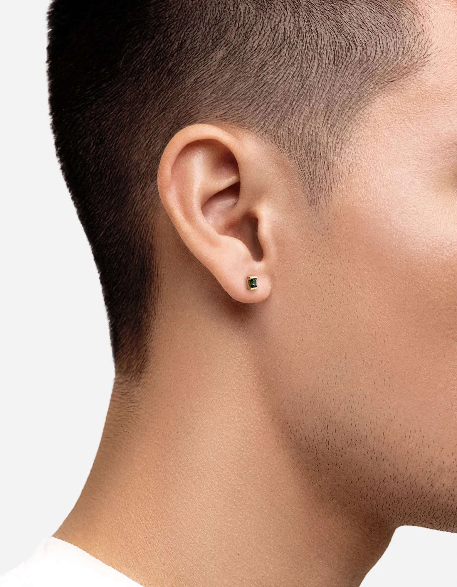 Valor Quartz Stud Earring, Gold