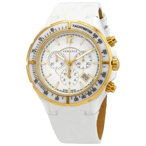 Versace Chronograph Quartz White Dial Ladies Watch 28CCP1D001S001