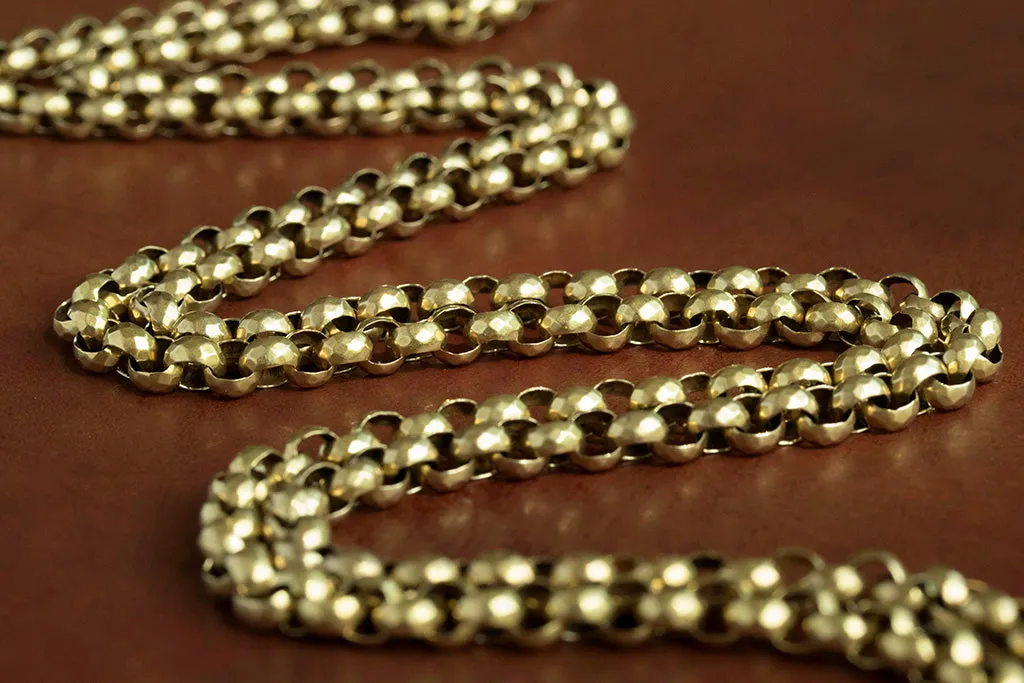 Victorian 18k Long Chain Necklace