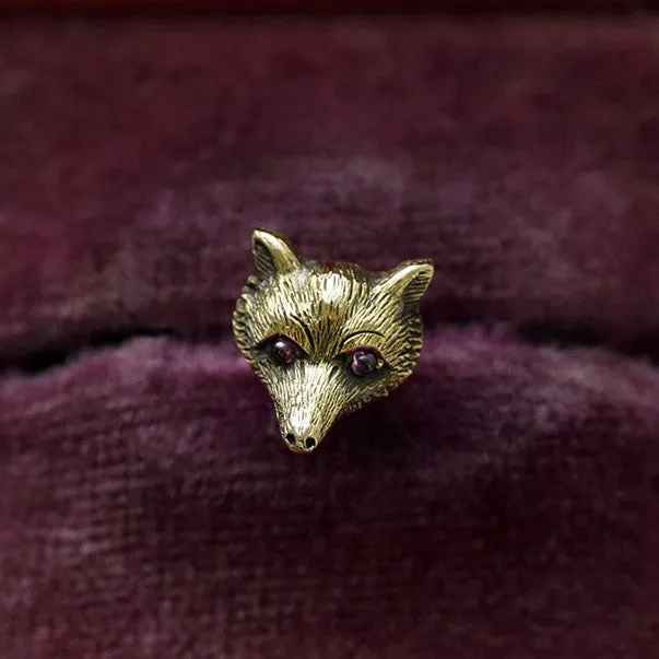 Victorian Fox Stud Earring