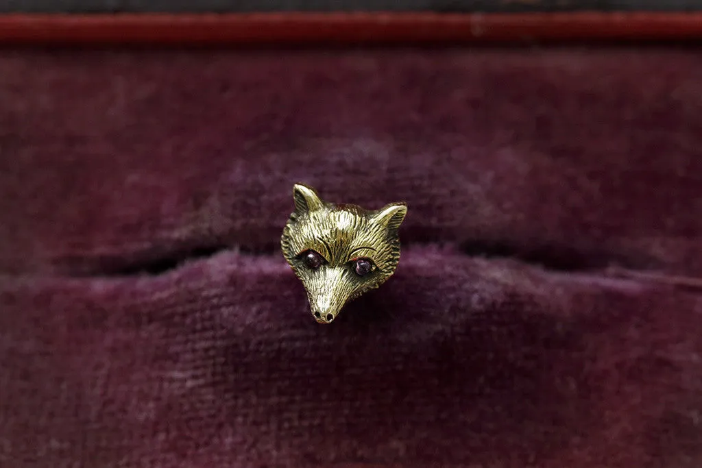 Victorian Fox Stud Earring