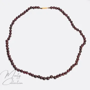 Victorian Garnet Bead Necklace