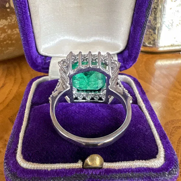 Vintage Emerald & Diamond Ring, 6.50ct.