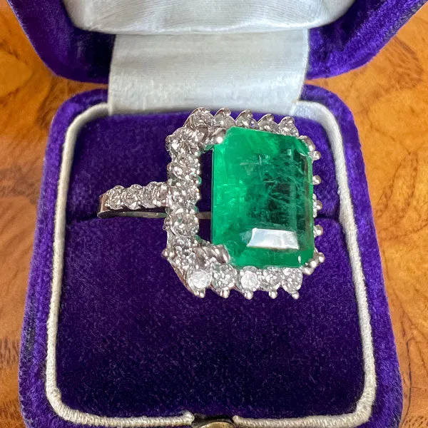 Vintage Emerald & Diamond Ring, 6.50ct.