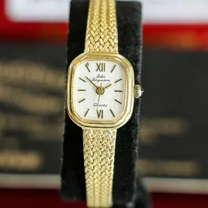 Vintage JULES JURGENSEN Ladies Wristwatch 6397 Quartz Watch - In Box & Papers!