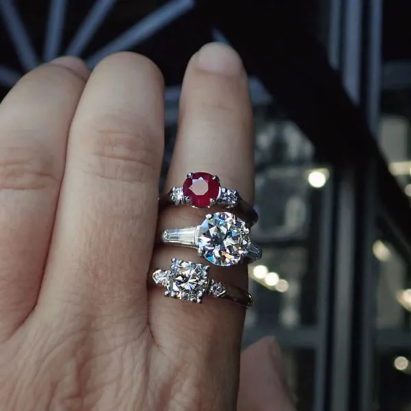 Vintage Ruby & Diamond Ring, 1.15ct