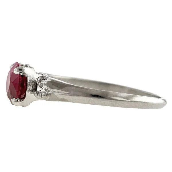 Vintage Ruby & Diamond Ring, 1.15ct