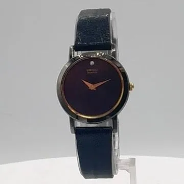 Vintage Seiko 1N00-0C99 Museum Style Ladies Quartz Wristwatch 1N00 Japan