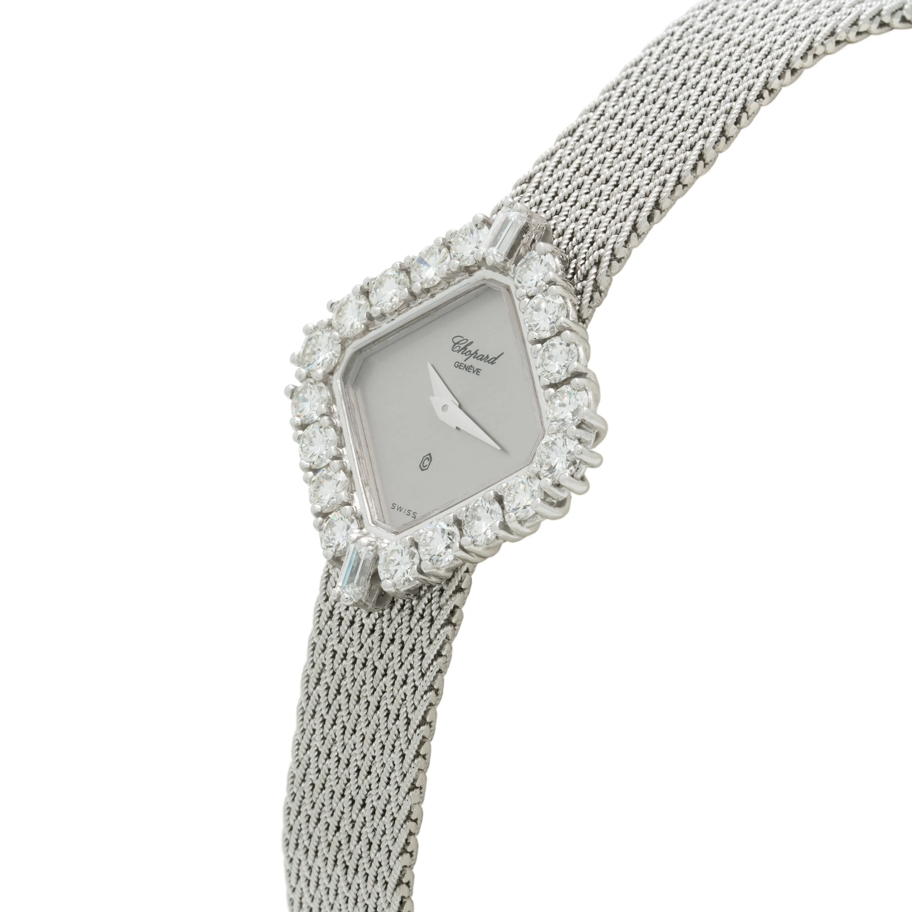 WHITE GOLD CHOPARD DIAMOND WATCH 5161